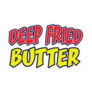 Food Truck Decals Deep Fried Butter Restaurant & Food Concession Sign Red
