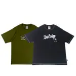 【YINHAO】BEN DAVIS ｜SPRAY ART CONTRAST STITCH TEE