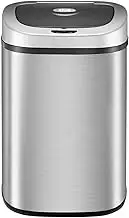 Maxkon 80L Motion Sensor Kitchen Rubbish Bin Automatic Garbage Waste Dustbin Stainless Steel Trash Can Sliver Home Office