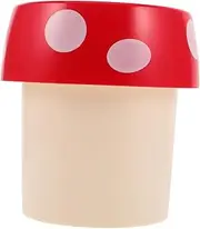 JECOMPRIS Cute Mushroom Mini Trash Can Stylish Desktop Waste Bin for Home Office Nursery Kitchen No Lid Design Versatile Pencil Holder for Desk Organization