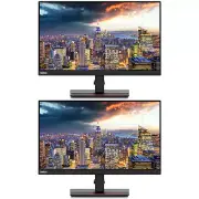 Lenovo ThinkVision T24i-20 23.8" FHD IPS WLED-Backlit Raven Black 2-Pack Monitor