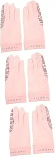 [Generic] 3 Pairs Touch Screen Sun Protection Gloves Convenient Bike Gloves Protective Fitness Gloves Portable Fitness Gloves Portable Bike Gloves Comfortable Riding Gloves Fishing Gloves