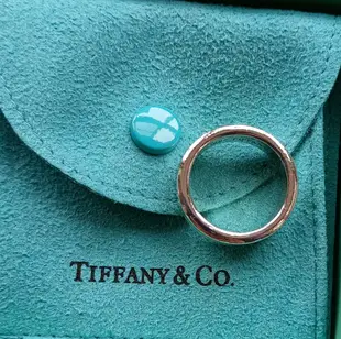 Tiffany 蒂芬尼 經典  純銀戒指   【1837】 【附原盒、防塵套】A6