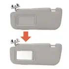 Sun Visor Fabric Grey Sun Shielding Visor Mirror With Makeup Mirror Part For