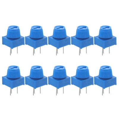 10 Pcs Potentiometer Breadboard Potentiaometers Variable Resistor with Knob