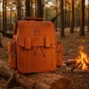 Outdoor Travel Fancy Leather High Quality Premium Backpack | Red Brown