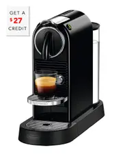 De'Longhi Nespresso Citiz Single-Serve Espresso Machine with $27 Credit