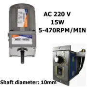Electric Motor Variable Adapter 15W AC Gear Motor Box Adjust Speed Controller