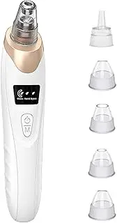 Healeved Instrument Vacuum Skin Cleaner Vaccuum Cleaner Pore Vacuum Blackhead Extractor Wifi Pimple Remover Household Cleaning Tools Vacuum with Camera Sucker Abs White