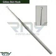 Gillies Skin Hook Single Prong Sharp Dermal Surgery Procedures Instruments
