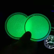2Pcs Glow In The Dark Bling Car Cup Holder Insert Coasters Pad Mat Accessories (for: Toyota)
