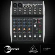 Behringer Xenyx 802S Premium Analog 8-Input Mixer w/ USB Streaming Interface