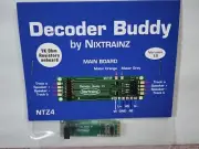 NIX Trainz NTZ4 Decoder Buddy 1K Ohm V1B 8 Output Motherboard w/ 21-Pin Socket