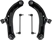 4pcs Front Suspension Kit Control Arms Sway Bar Links Compatible With Nissan Versa Compatible With Nissan Cube 2007 2008 2009 2010 2011 2012 2013