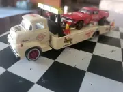 M2 MACHINES AUTO HAULER 1956 FORD COE FLATBED COCA-COLA & 1969 Mustang Dragster