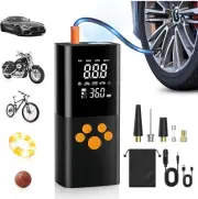 Tire Inflator Portable Air Compressor, 180PSI Air Pump for Car Tires with