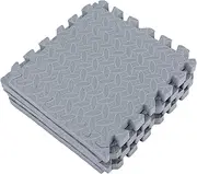 4pcs Interlocking Protective Mats Eva Foam Exercise Tiles Soft Gym Floor Mats Noise Reduction Anti-Vibration Pads for Gym Pool Garage