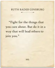 Ruth Bader Ginsburg - Fight For The Things - 11x14 Unframed Typography Book Page