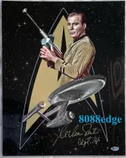 AUTHENTIC "WILLIAM SHATNER" INSCRIBED AUTO 16x20 SIGNED PHOTO AUTOGRAPH BECKETT