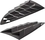 Side Window Louvers Compatible for Hyundai Genesis Coupe 2010-2016 Windshield Sun Shade Cover Matte Black -Pair Car Sun Protector Window