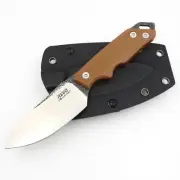 REVO KNIVES JOURNEY- Future-Modern Compact 9Cr Fixed Blade w/Kydex Sheath -Brown