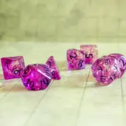 Purple Glint Dice Set