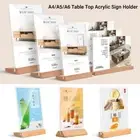 Acrylic Menu Display Stand A4/A5/A6 Picture Card Frame Home Office