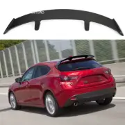 52" Car Rear Trunk Spoiler Tail Wing Matte Black For Mazda 3 5 6 Hatchback Van (for: Mazda)