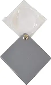 ESCHENBACH 1730-231B Portable Loupe, Economic, Handy Loupe, Smoke Gray, Blister Pack, 3.5X Magnification