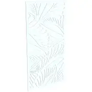 ProtectorAl 300-1200w x 1201-2400h Gloss White/Satin White Jungle Unframed Composite Deco Panel