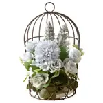 北歐花藝 日式ZAKKA可掛鳥籠隔板花架花藝套裝 多肉花卉植物架