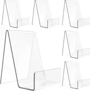 6Pcs Acrylic Display Stand Book, Plate, Phone, Tablet Retail Cookbook Holder US