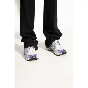 Balenciaga 677402 女款網眼面料和尼龍 Runner 運動鞋 白色和紫色 IT 36/38/39/41