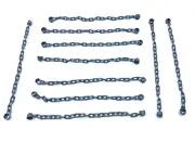 10 LEGO 21-Link Gray Chain 16-17L Chainlink Shackles NEW