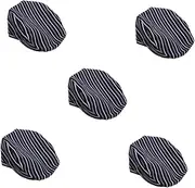 [BESPORTBLE] 5pcs Adult Chef Hat Beret Style for Women Men Versatile Kitchen Work Hat Heat-Resistant Fabric Western Restaurant Use