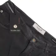 Teleria Zed NWT 5 Pocket Jean Cut Pants Size 38 US In Dark Gray Cotton Blend