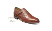 Stacy Adams Men's Madison ll Cognac Leather Monk Strap Dress Shoe 00074-221
