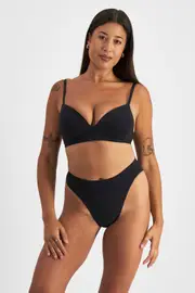 [Bonds] Bonds Women's Bases Seamless Bikini in Black Size: 10 10 Black