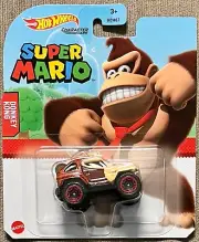 Hot Wheels 2022 Character Cars Super Mario Series Donkey Kong #GRM37 1:64 Scale