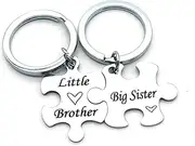 [ZAHSY] Big Sister Gift from Little Brother Keychain Christmas Bday Gifts for Little Brother from Big Sister Birthday Gifts Matching Keychains for Big Sister Little Brother