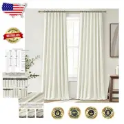 100% Blackout and Thermal Insulated Drapes - Ideal for Living Rooms & Bedrooms