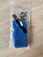Vintage 80s SMC Sweat Band Headband BLUE Cotton Blend USA NOS Retro Exercise