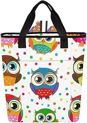 Cooler Bags Floral Blue Roses Large Insulated Cooler Bag 36 Cans, Soft Insulated Tote Backpack for Travel