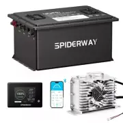 48V 105Ah LiFePO4 Lithium Battery w/ Charger for Toyota Hyster Crown Forklift
