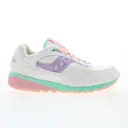 Saucony Shadow 6000 S70588-2 Mens White Suede Lifestyle Sneakers Shoes 5