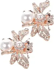 [BESPORTBLE] 1 Pair Bee Shape Rhinestone Shoe Clips Sparkly Embellishments for Flats Heels Sandals Durable Shoe Decoration Charms for Weddings Parties Events