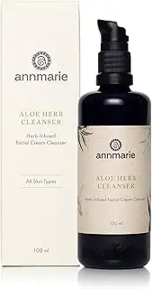 Annmarie Skin Care Aloe Herb Facial Cleanser - Gentle, pH-Balanced Cleanser with Aloe Vera, Coconut Oil & Calendula, Suitable for All Skin Types (100mL, 3.4 fl oz)