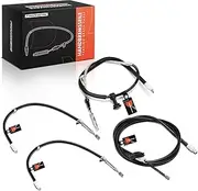 4 x Handbrake Cables Front Rear Left Right Compatible with C-Class W204 C-Class Coupe C204 C-Class T-Model S204 E-Class Coupe C207 Replace# 2044200985