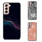 abstract coral reef pattern For Samsung A15 A16 S23 S24 S25 Ultra FE Hybrid Case
