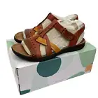 EARTH ORIGINS Leather Comfort Sandals Savanna Tan Women's 11 Flats NWB
